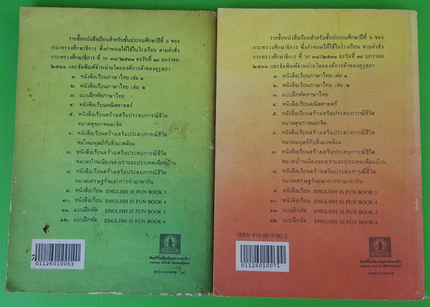 หนังสือเรียนภาษาไทย ชั้นประถมศึกษาปีที่ 6 เล่ม 1+2 3
