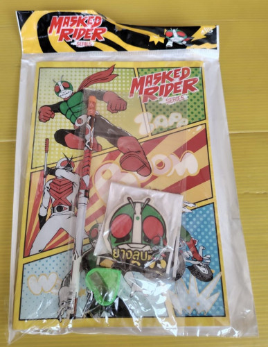 MASKED RIDER SERIES ชุดอุปกรณ์เครื่องเขียน สมุด ดินสอ ยางลบ กบเหลา