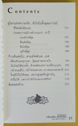 CHANGE เปลี่ยนวิธีคิด...ชีวิตก็เปลี่ยน THE BEST STORY 1  โดย เบส อรพิมพ์ รักษาผล 5