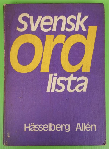 Svensk ord lista  พจนานุกรมสวีเดน