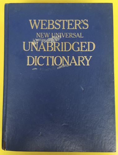 WEBSTER'S NEW UNIVERSAL UNABRIDGED DICTIONARY