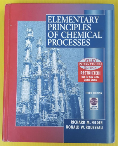 ELEMENTARY PRINCIPLES OF CHEMICAL PROCESSES
