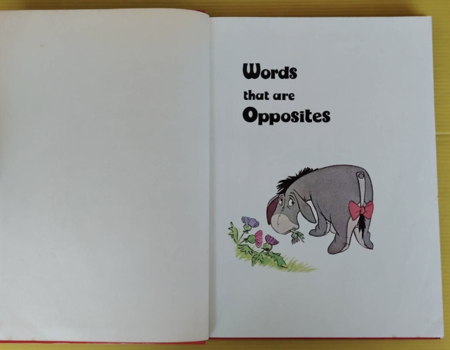 Words that are Opposites WALT DiSNEY