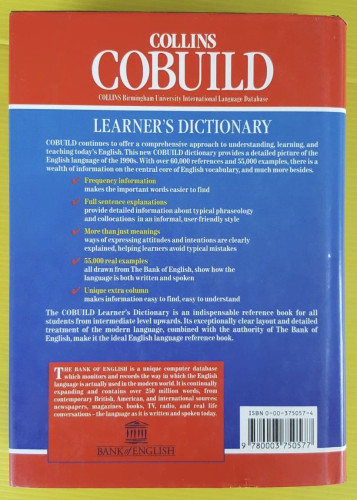 COLLINS COBUILD LEARNER'S DICTIONARY