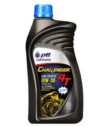 น้ำมันเครื่่อง มอเตอร์ไซค์ ปตท ชาเลนเจอร์ 4t 10w-40 ขนาด0.8ลิตร
