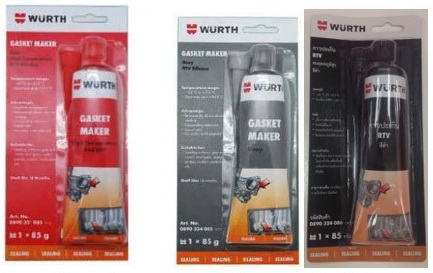 กาวทาปะเก็น WURTH กาวดำ ,แดง ,เทา
