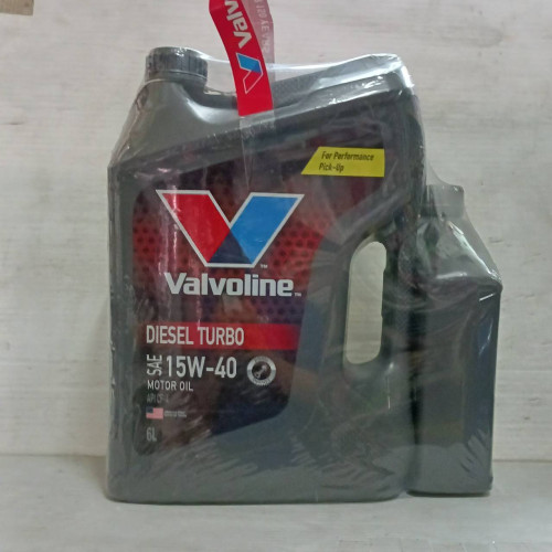 น้ำมันเครื่องยนต์ดีเซล วาโวลีน DIESEL TURBO 15w-40 6+1ลิตร