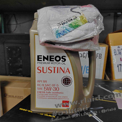 น้ำมันเครื่องยนต์เบนซิน ENEOS SUSTINA 5W-30 4ลิตร สังเคราะห์แท้ 100%