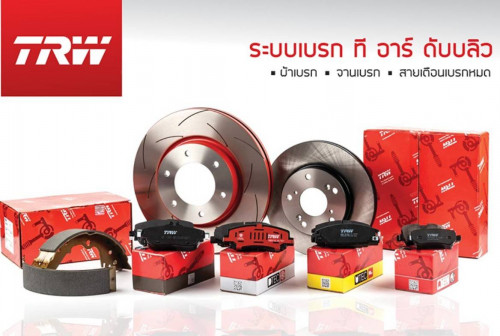 ผ้าเบรค TRW หลัง Isuzu D-MAX (พลานุภาพ)  1.9D, 3.0D  2WD  '20-> ก้ามเบรค GS7887 1