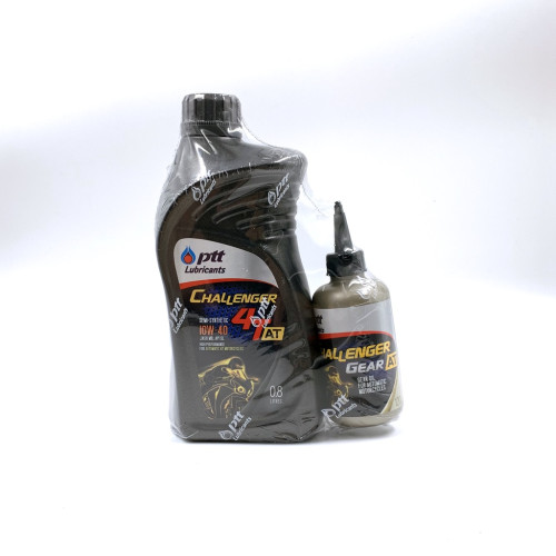 น้ำมันเครื่อง มอไซค์ ปตท สกู๊ตเตอร์ 4T + เฟืองท้าย 10w-40 ขนาด0.8ลิตร