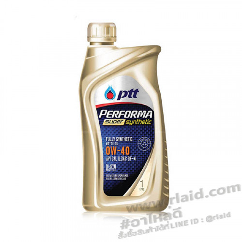 น้ำมันเครื่องยนต์เบนซิน ptt SUPER Synthetic EVOTEC 0W-40 1ลิตร