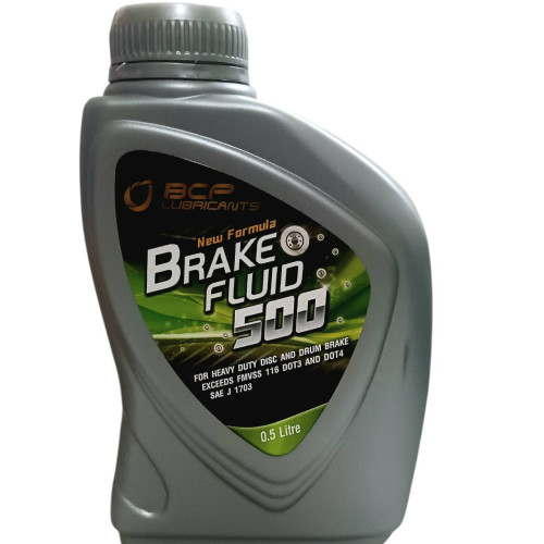 บางจาก น้ำมันเบรค DOT3&DOT4 BCP Brake Fluid 500 ขนาด 0.5 ลิตร