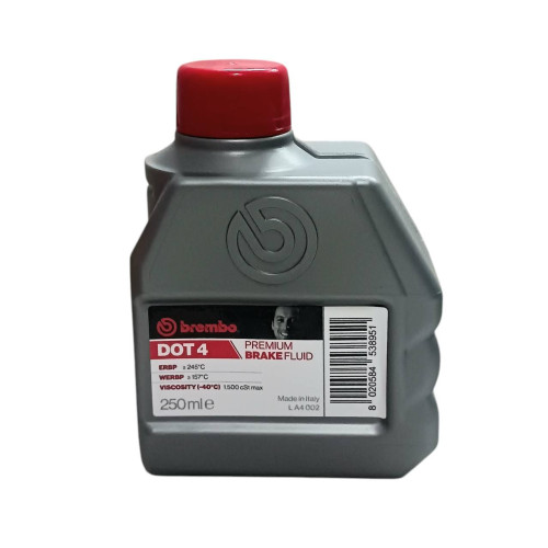น้ำมันเบรค BREMBO เบรมโบ้ DOT4  Brake Fluid ขนาด 0.25ลิตร