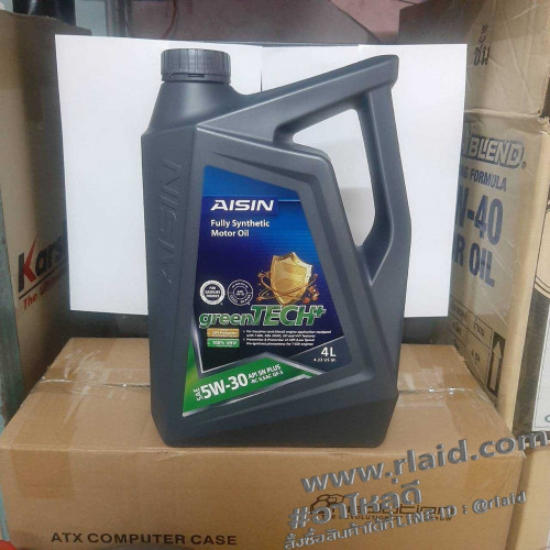 น้ำมันเครื่องยนต์ เบนซิน AISIN 5W-30 4ลิตร สังเคราะห์แท้ 100%