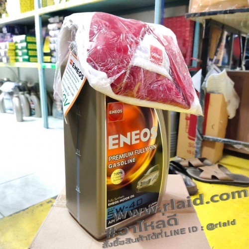 น้ำมันเครื่องยนต์เบนซิน ENEOS PREMIUM FULLY SYN 5W-40 4ลิตร สังเคราะห์แท้ 100% 1