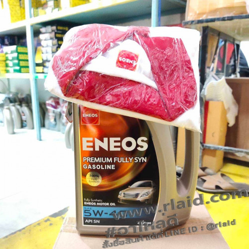 น้ำมันเครื่องยนต์เบนซิน ENEOS PREMIUM FULLY SYN 5W-40 4ลิตร สังเคราะห์แท้ 100%