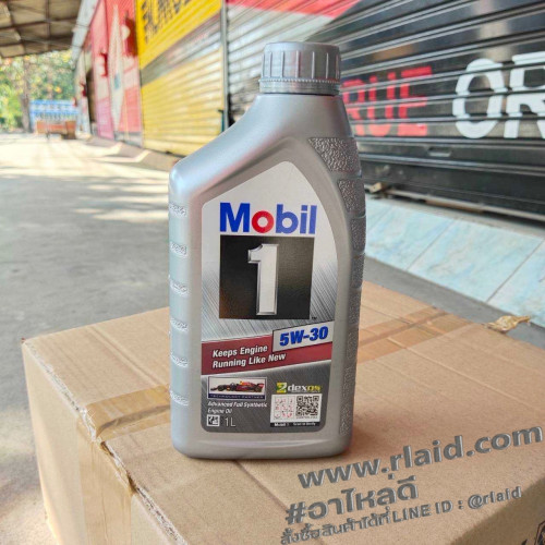 น้ำมันเครื่องยนต์เบนซิน MOBIL 1 5W-30 1ลิตร สังเคราะห์แท้ 100%
