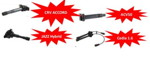 คอยล์ HITACHA HONDA JAZZ 1.5 IVTEC ปลั๊กกว้าง 4สูบ 4ตัว ยิ่ห้อ HITACHI รหัสสินค้า ICH005