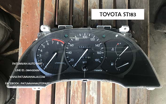 จอไมล์ Toyota Celica ST183 (โตโยต้า เซริก้า) ไฟป๊อป วัดรอบ เกียร์ออโต้ ลายสก็อต
