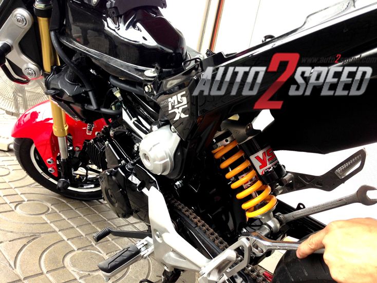 โช๊คแก๊ส YSS  ซับแทงค์แยก MSX125 ส่งฟรีๆๆ