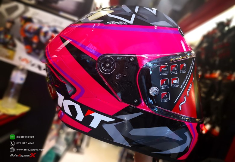 หมวกกันน็อค KYT NFR Aleix Espagaro Replica Pink 1