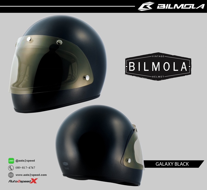 หมวกกันน็อค Bilmola Bullet Galaxy Black