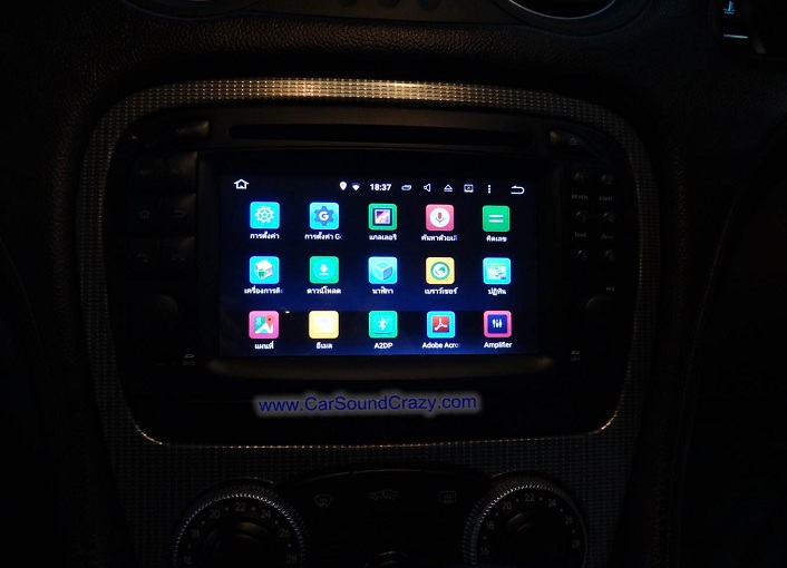 Benz R230 SL500 Class (2003-2012) Android DVD GPS Bluetooth ตรงรุ่น 4