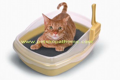 กระบะทรายแมว (มีสีเหลือง และชมพูค่ะ)