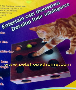 กล่องของเล่นฝึกทักษะสำหรับแมว