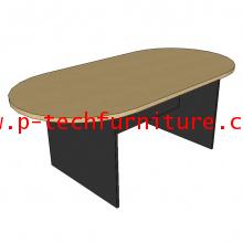 โต๊ะประชุมรูปวงรี ขาไม้ รุ่น ST