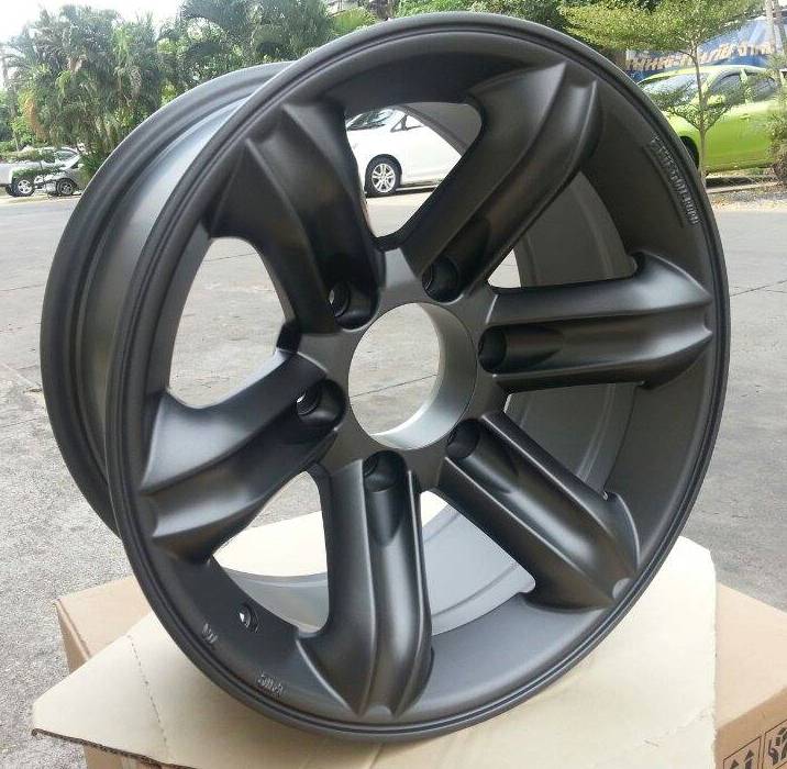 แม็กเล็บเหยี่ยว 16x8-25 6x139.7 เทาดำ 1