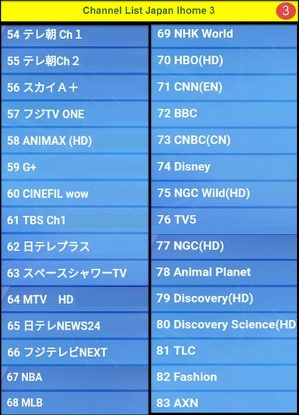 IPTV JAPAN IHOME 2 ดูญี่ปุ่นผ่านอินเตอร์เน็ต  83 ช่อง และมี VOD ดูทีวีญี่ปุ่นสดๆและดูย้อนหลัง 3