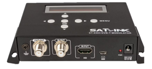 1HDMI MODULATOR ISDB-T/ DVB-T/ DVB-C RF Output Modulator AV/ HD Input Satellite TV Receiver