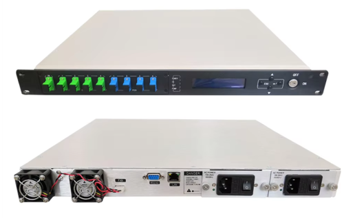 EDFA edfa 4 puertos, ฟังก์ชั่น Wdm เสริม, edfa 1550nm, ปรับแต่ง, เครื่องขยายสัญญาณแสง, 17-24dBM, 155