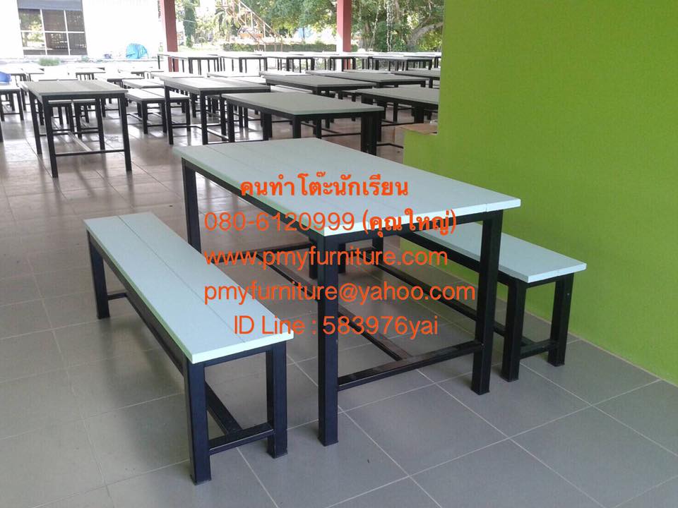 pmy28-2 โต๊ะโรงอาหาร 500 ที่นั่ง หน้าไม้เทียม 6