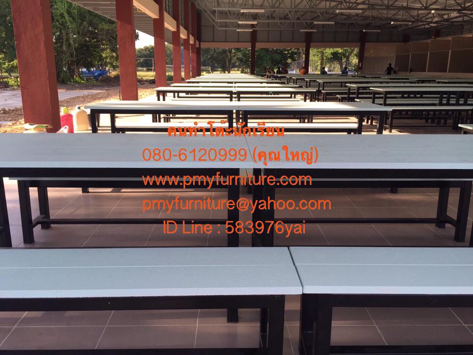pmy28-2 โต๊ะโรงอาหาร 500 ที่นั่ง หน้าไม้เทียม 7