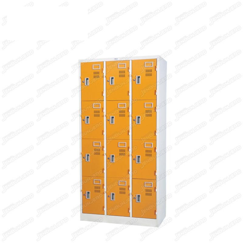 pmy14-11 ตู้ล็อคเกอร์ แบบ 12 บานประตู สีส้ม
