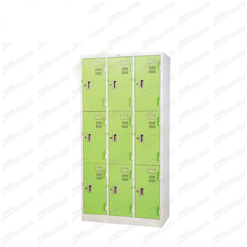 pmy14-7 ตู้ล็อคเกอร์ แบบ 9 บานประตู สีเขียว