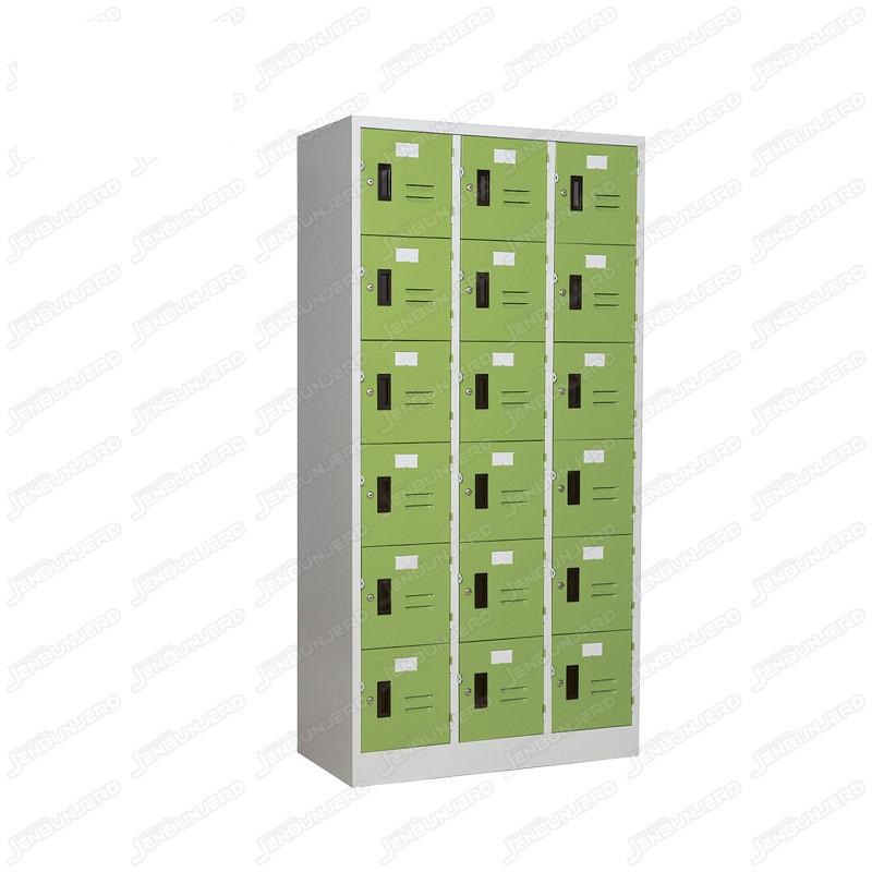 pmy14-13 ตู้ล็อคเกอร์ แบบ 18 บานประตู สีเขียว