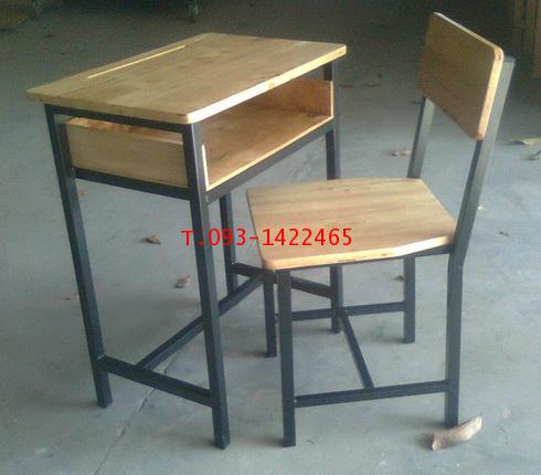 โต๊ะเก้าอี้นักเรียนระดับมัธยม A4 หน้าไม้ยางพารา kkw1-31 1