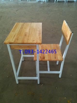 โต๊ะเก้าอี้นักเรียนระดับมัธยม A4 หน้าไม้ยางพารา kkw1-31 2