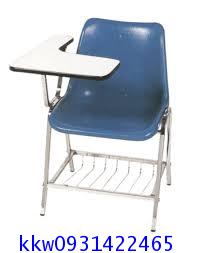 โต๊ะเก้าอี้นักเรียน เก้าอี้โพลีเลคเชอร์ แบบมีตะแกรงวางของ kkw7-6