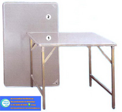 โต๊ะพับขาสวิง สแตนเลสทั้งตัว kkw2-13