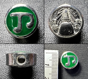 หัวนะโม (ขนาดใหญ่ สีเงิน ลงยาสีเขียว), พระอาจารย์ไมตรี ปภารตโน, วัดพระนคร, จ. นครศรีธรรมราช