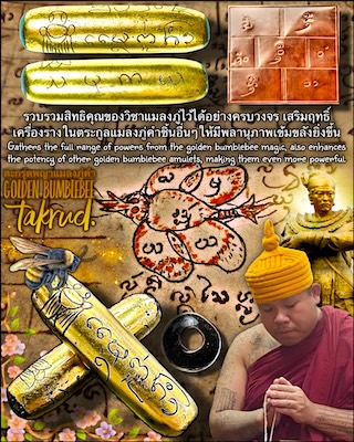 ตะกรุดพญาแมลงภู่คำ ครูบาฐากูร วัดแม่แพะ จ.เชียงใหม่