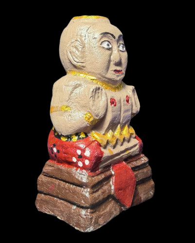 กุมารทอง (พิมพ์กลาง,เนื้อดินเผา,อุดผงใต้ฐาน) ) Kuman Thong. (medium size,clay, powder sealed at base 8