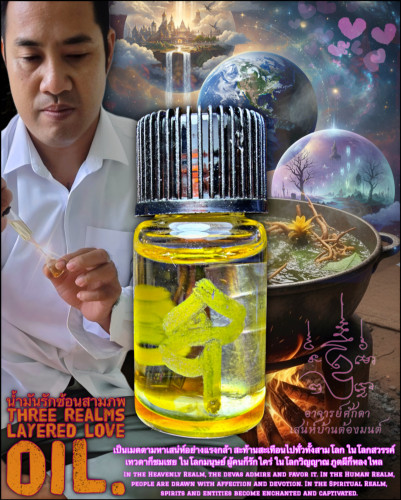 น้ำมันรักซ้อนสามภพ Three Realms Layered Love Oil.