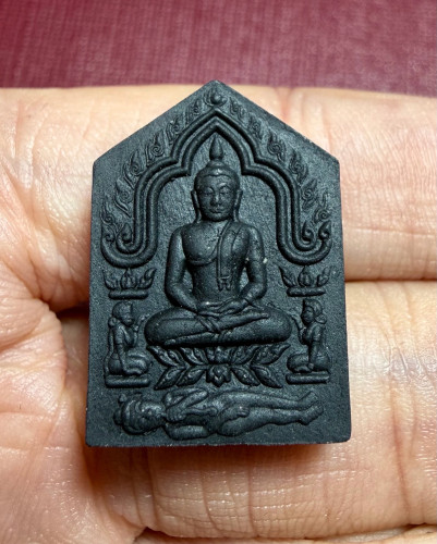 พระขุนแผนผงพราย (ฝังตะกรุดเงิน) Phra Khun Phaen Phong Phrai (silver takrud)