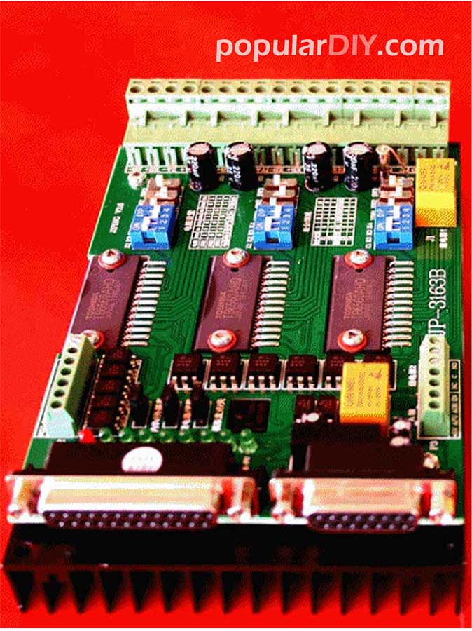 CNC 3 Axis Controller มี PWM 0-10 V. ควบคุมความเร็ว Spindle ได้