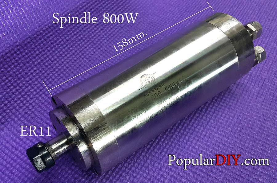 Spindle สปินเดิล สำหรับแกะงาน ระบายความร้อนด้วยน้ำ 0.8KW รุ่นประหยัด